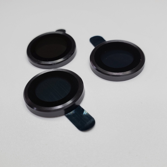 Camera lens tempered glass protector iPhone 14 Pro, 14 Pro Max Black - Picture 7 of 8